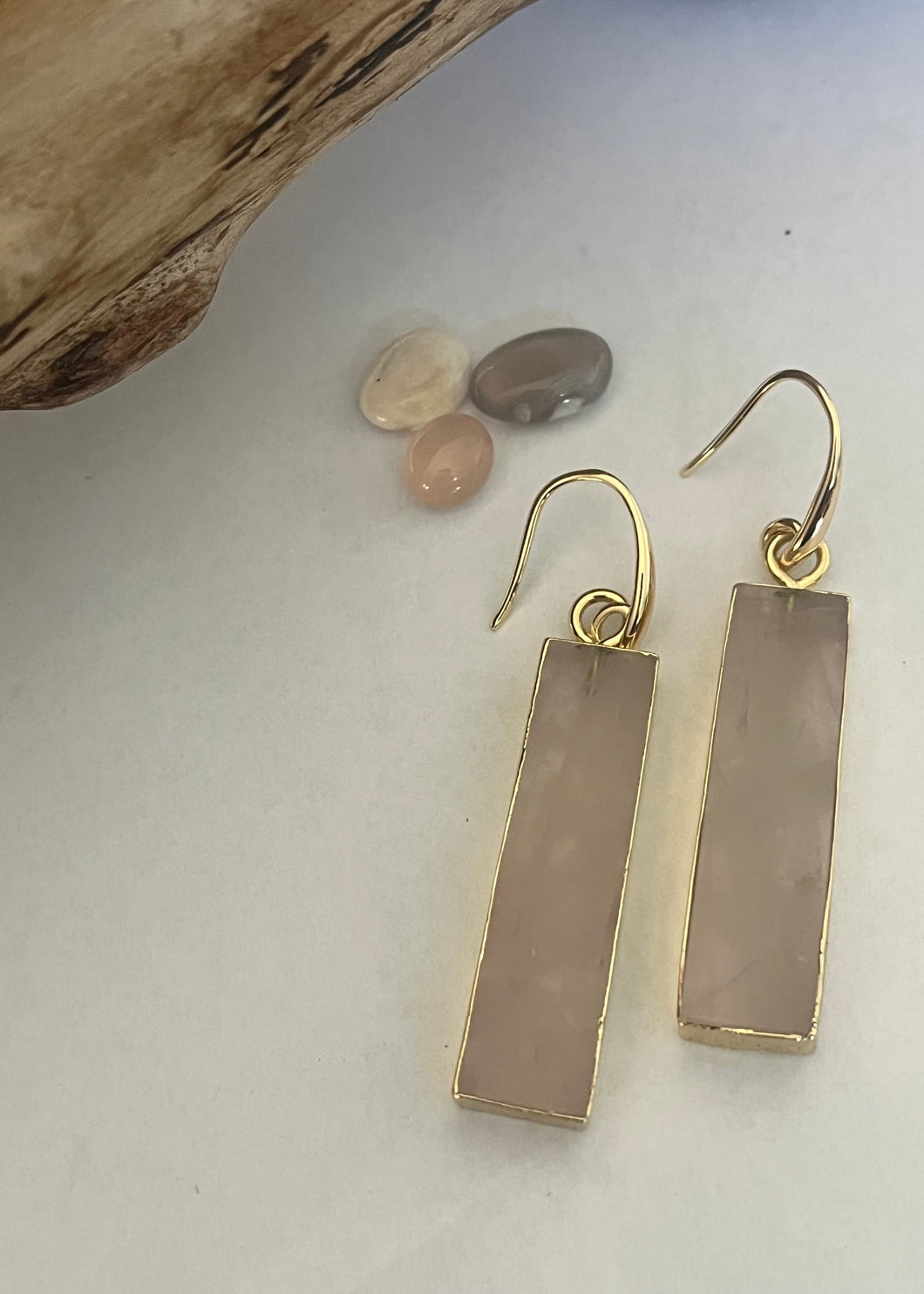 Rose Coloured Earrings