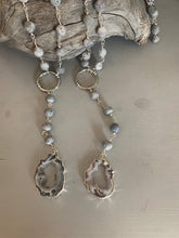 Load image into Gallery viewer, Grey Goddess Rosary Necklace