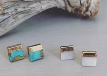 Load image into Gallery viewer, Tipp&#39;d To Gold Square Stud